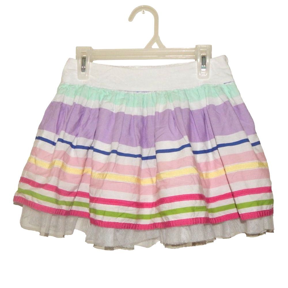 Children’s Place girls 6x-7 multicolor stripe tutu skirt adjustable waist